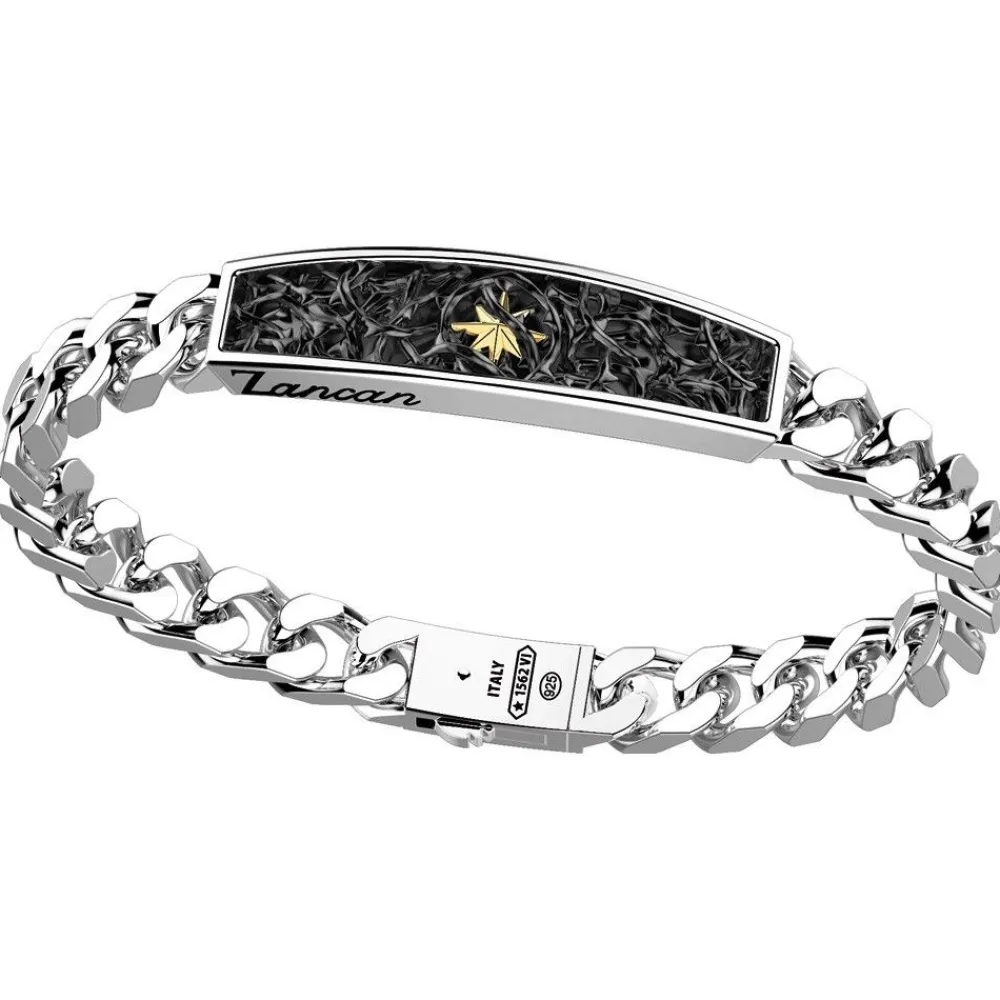 Store Zancan Silver Curb Chain Bracelet With Tag. Bracelets