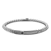 Clearance Zancan Silver Curb Chain Bracelet With Tag And Black Stone. Bracelets