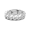 Discount Zancan Silver Curb Chain Ring. Bagues