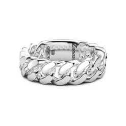Discount Zancan Silver Curb Chain Ring. Bagues