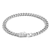 Clearance Zancan Silver Curb Chain Bracelet With Snake Head Closure. Bracelets