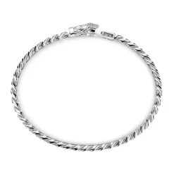 Clearance Zancan Silver Curb Chain Bracelet With Snake Head Closure. Bracelets