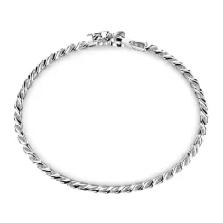 Online Zancan Silver Curb Chain Bracelet With Lion Head Closure. Bracelets