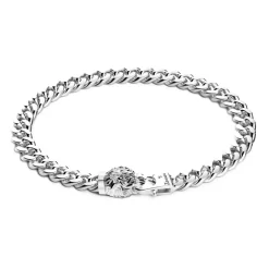 Cheap Zancan Silver Curb Chain Bracelet With Tiger Head Closure. Bracelets