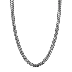 Hot Zancan Silver Curb Chain Necklace. Colliers