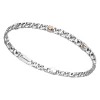 Hot Zancan Silver Curb Chain Bracelet With Rose Gold Screws. Bracelets