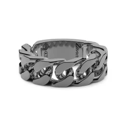 Flash Sale Zancan Silver Curb Chain Ring. Bagues
