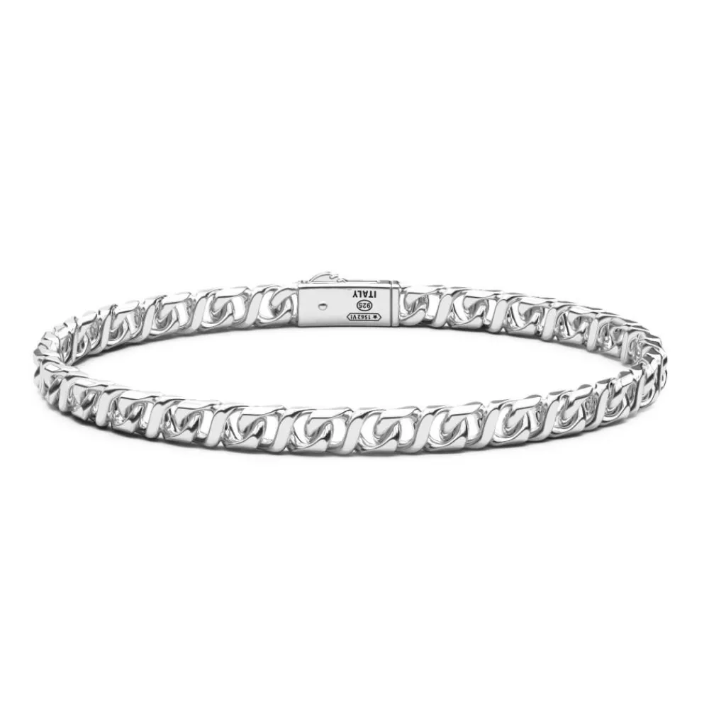 Store Zancan Silver Curb Chain Bracelet. Bracelets