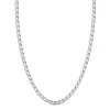 Cheap Zancan Silver Curb Chain Necklace Colliers