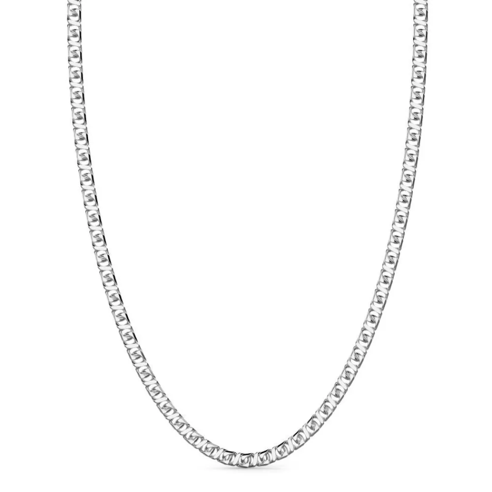 Cheap Zancan Silver Curb Chain Necklace Colliers