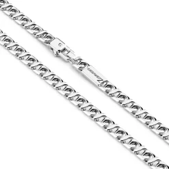 Cheap Zancan Silver Curb Chain Necklace Colliers