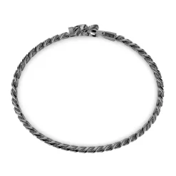 Best Zancan Silver Curb Chain Bracelet With Lion Head Closure. Bracelets