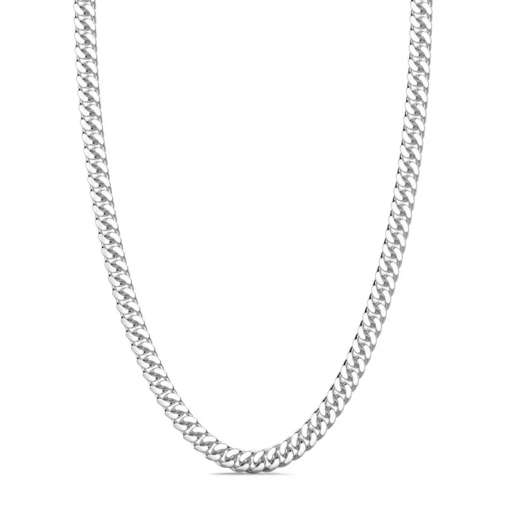 Discount Zancan Silver Curb Chain Necklace. Colliers
