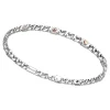 Outlet Zancan Silver Curb Chain Bracelet With Rose Gold Screws. Bracelets