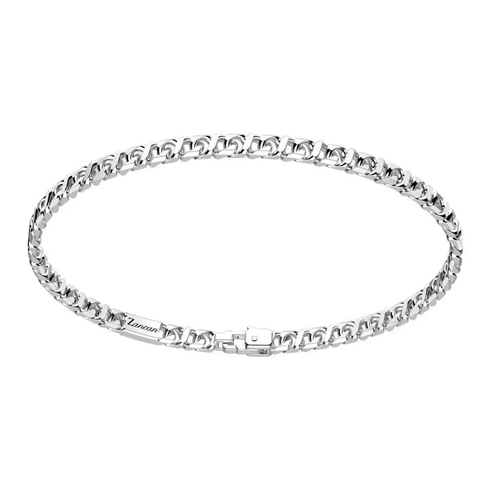 Flash Sale Zancan Silver Curb Chain Bracelet. Bracelets