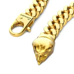 Outlet Zancan Silver Curb Chain Bracelet With Eagle Head Closure. Bracelets
