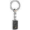Cheap Zancan Silver Keychain With Barbed-Wire Effect Tag. Porte-clés