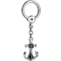 Online Zancan Silver Keychain With Anchor Porte-clés