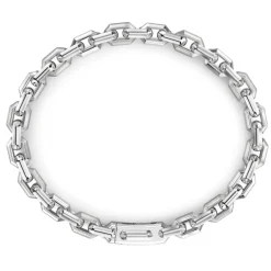 Shop Zancan Silver Link-Only Bracelet With Black Stones. Bracelets