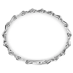 Hot Zancan Silver Link-Only Bracelet With Black Stones. Bracelets