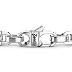 Shop Zancan Silver Link-Only Bracelet With Black Stones. Bracelets