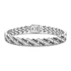 Hot Zancan Silver Link-Only Bracelet With Black Stones. Bracelets