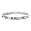 Outlet Zancan Silver Link-Only Bracelet With Black Stones. Bracelets