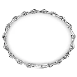 Store Zancan Silver Link-Only Bracelet With Black Stones. Bracelets