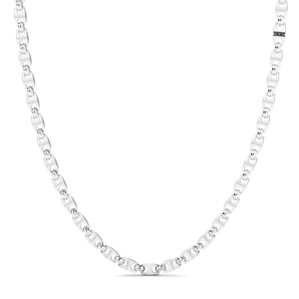New Zancan Silver Link-Only Necklace. Colliers