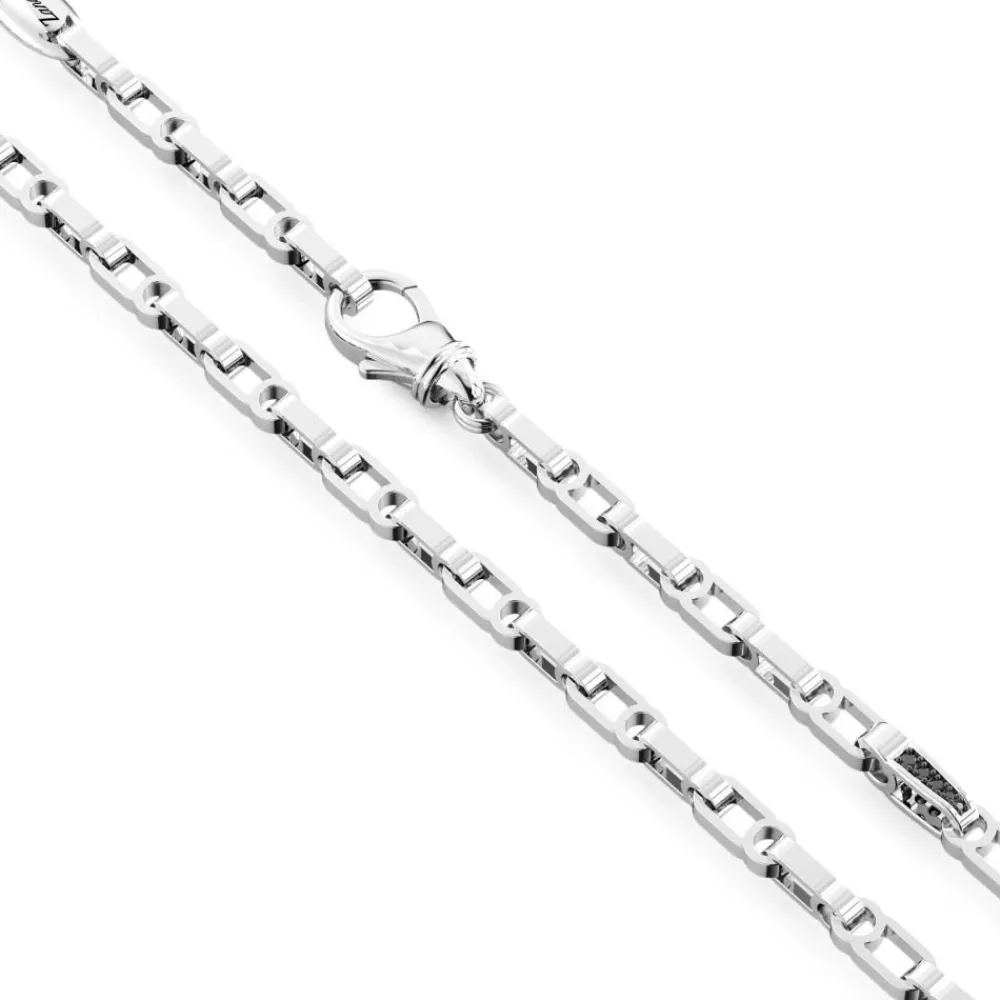 New Zancan Silver Link-Only Necklace. Colliers