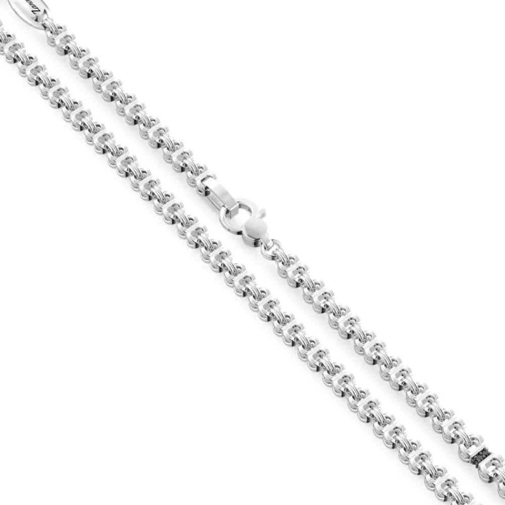 Hot Zancan Silver Link-Only Necklace. Colliers
