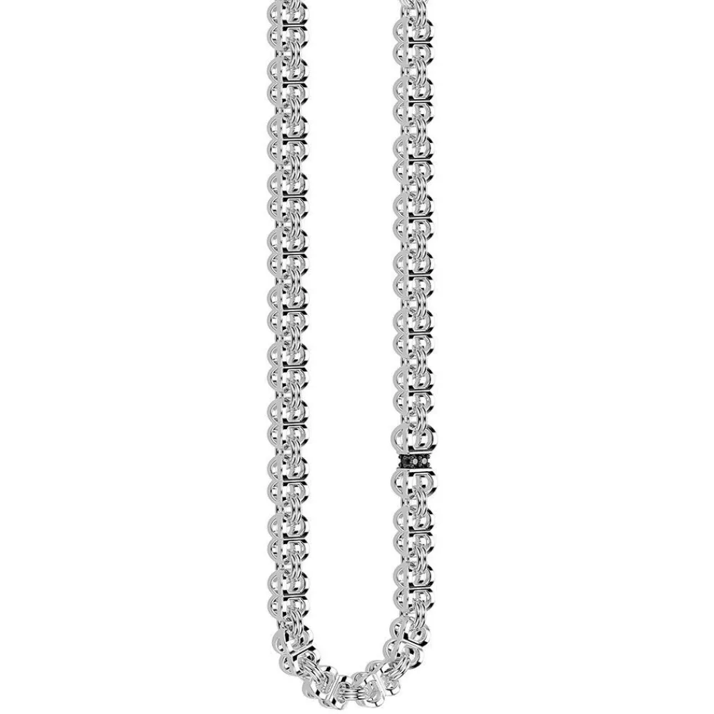Hot Zancan Silver Link-Only Necklace. Colliers
