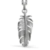 Clearance Zancan Silver Necklace Feather Pendant. Colliers