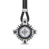 Hot Zancan Silver Necklace With White Compass. Colliers