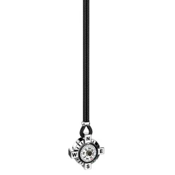 Hot Zancan Silver Necklace With White Compass. Colliers