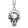 Shop Zancan Silver Necklace With Skull. Colliers