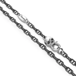 New Zancan Silver Necklace With Spartan Skull Pendant. Colliers