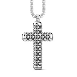 New Zancan Silver Necklace With Cross Pendant. Colliers