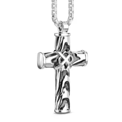 Hot Zancan Silver Necklace With Cross Pendant. Colliers