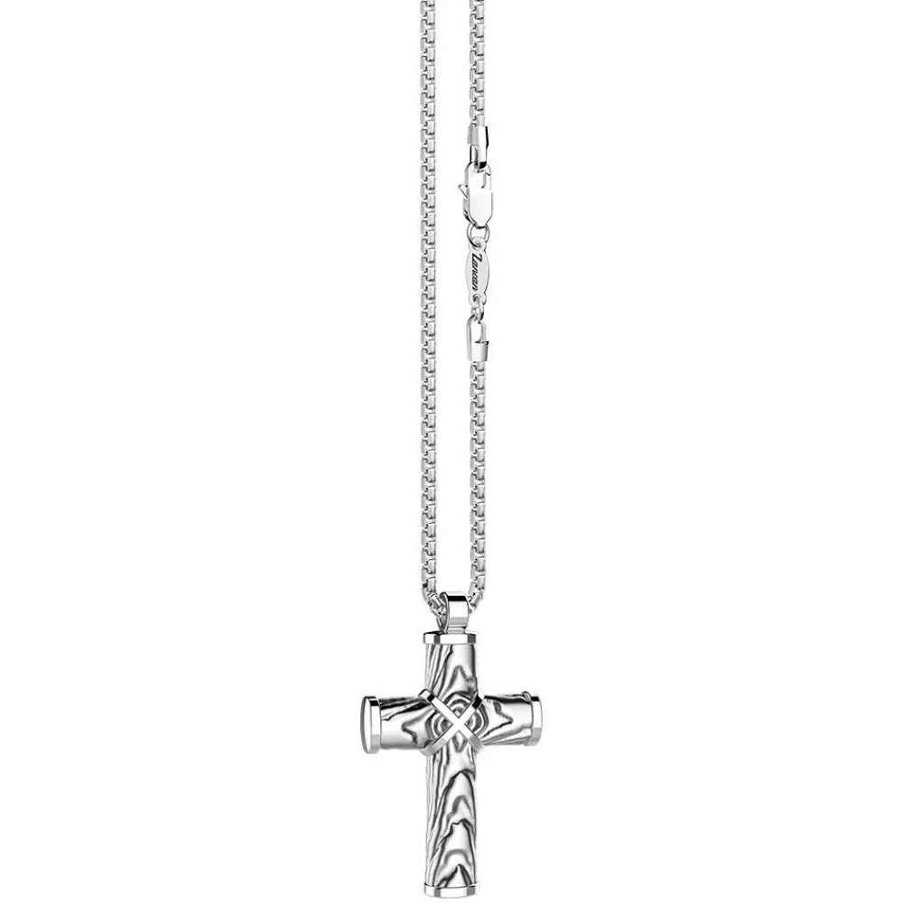Hot Zancan Silver Necklace With Cross Pendant. Colliers