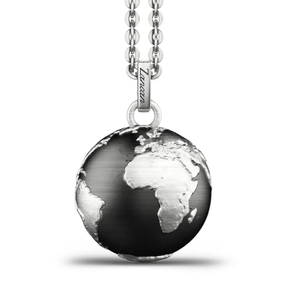 Best Sale Zancan Silver Necklace With Globe Pendant. Colliers