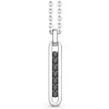 Outlet Zancan Silver Necklace With Tag Pendant And Black Stones. Colliers