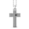 Best Zancan Silver Necklace With Cross Pendant And Black Stone. Colliers