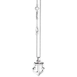 New Zancan Silver Necklace With Anchor Pendant. Colliers