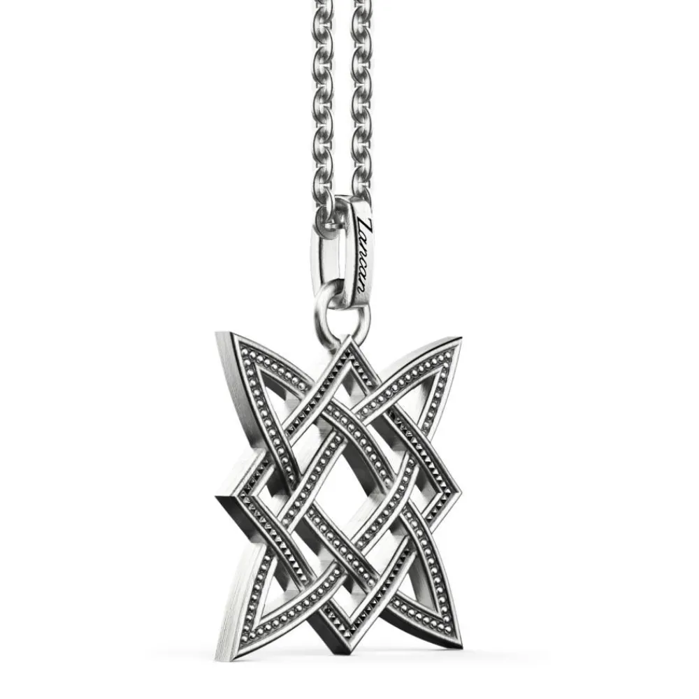 Best Sale Zancan Silver Necklace With Celtic Pendant. Colliers