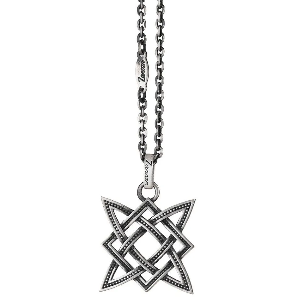 Best Sale Zancan Silver Necklace With Celtic Pendant. Colliers