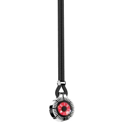 Hot Zancan Silver Necklace With Red Compass. Colliers