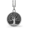 Discount Zancan Silver Necklace With Tree Of Life Pendant. Colliers