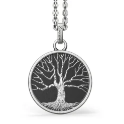 Discount Zancan Silver Necklace With Tree Of Life Pendant. Colliers
