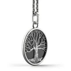 Discount Zancan Silver Necklace With Tree Of Life Pendant. Colliers